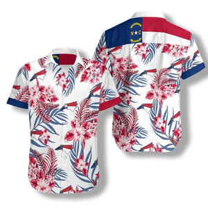 Hawaiian Aloha Shirt North Carolina Proud For Men Women
