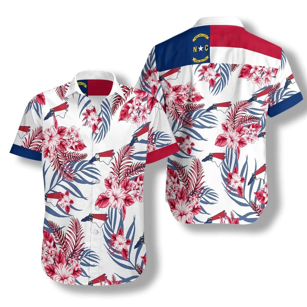 Hawaiian Aloha Shirt North Carolina Proud For Men Women