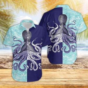Hawaiian Aloha Shirt Octopus Hawaii For Men Women