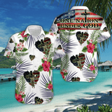 Hawaiian Aloha Shirt One Nation Under God Tropical For Men Women