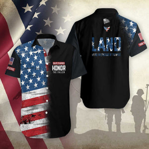 Hawaiian Aloha Shirt Patriotic Usa Salute The Heroes For Men Women