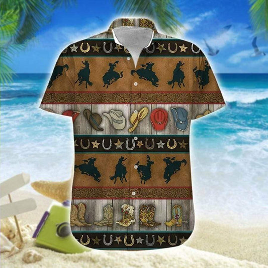 Hawaiian Aloha Shirt Rodeo Cowboys For Men Women