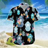 Hawaiian Aloha Shirt Scuba Diving Helmet Tropical Flowers For Men Women