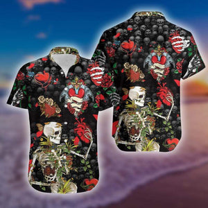 Hawaiian Aloha Shirt Skull Loving You Till My Last Day For Men Women