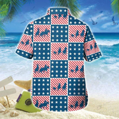 Hawaiian Aloha Shirt Team Roping America For Men Women