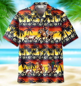 Hawaiian Aloha Shirt Team Roping Hawaii For Men Women