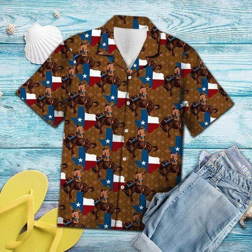 Hawaiian Aloha Shirt Texas Love Rodeo Tropical For Men Women