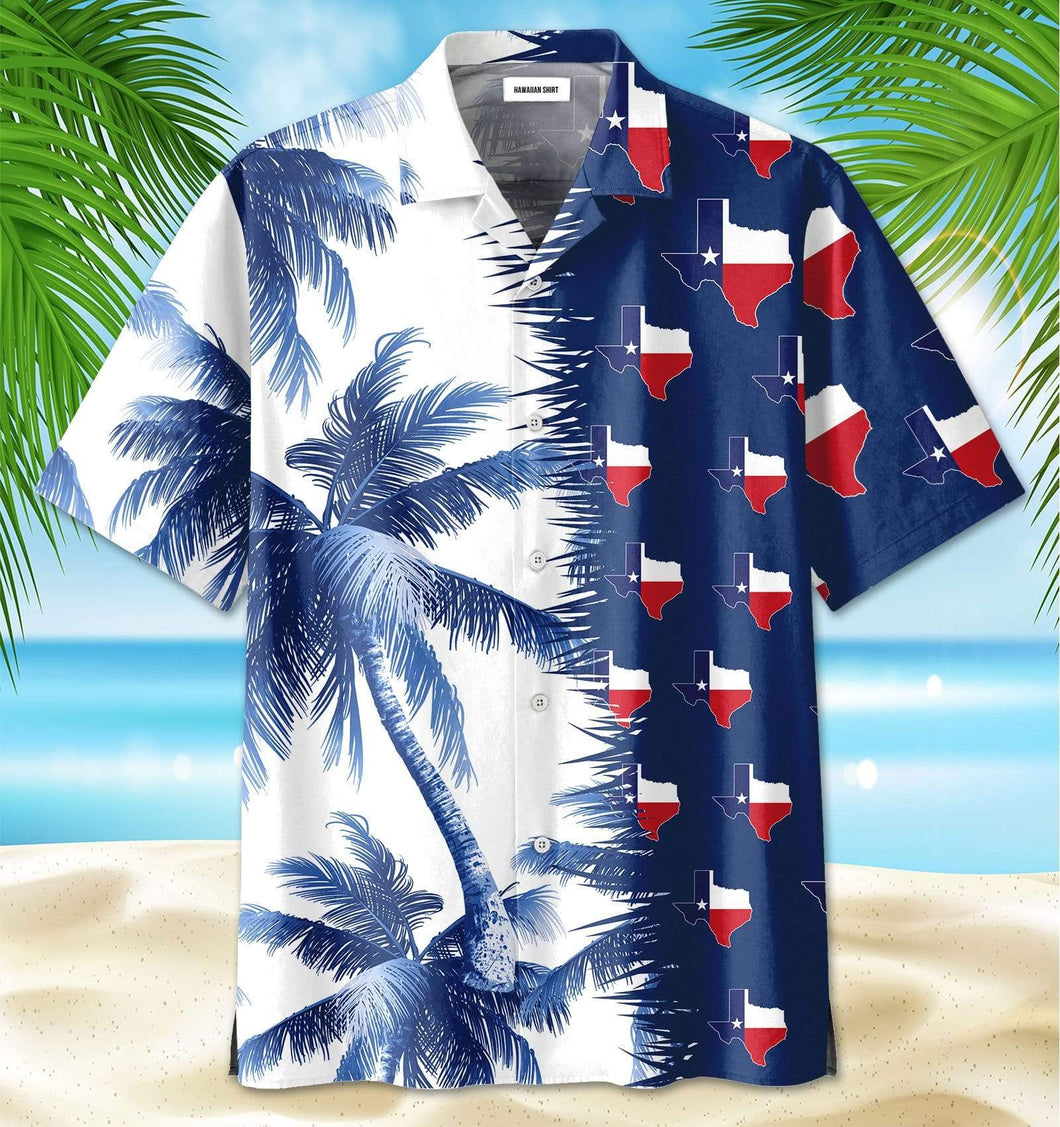 Hawaiian Aloha Shirt Texas Palm Tree For Men Women