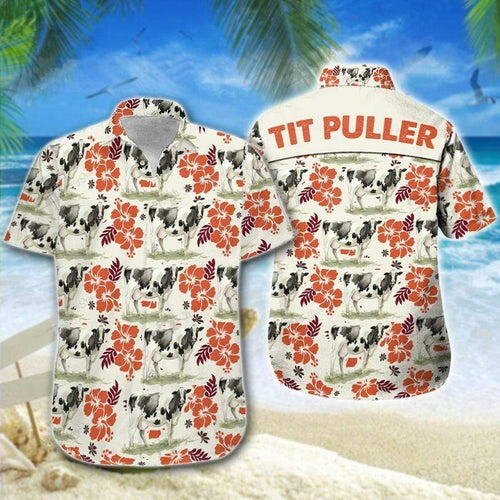 Hawaiian Aloha Shirt Tit Puller Hibiscus For Men Women