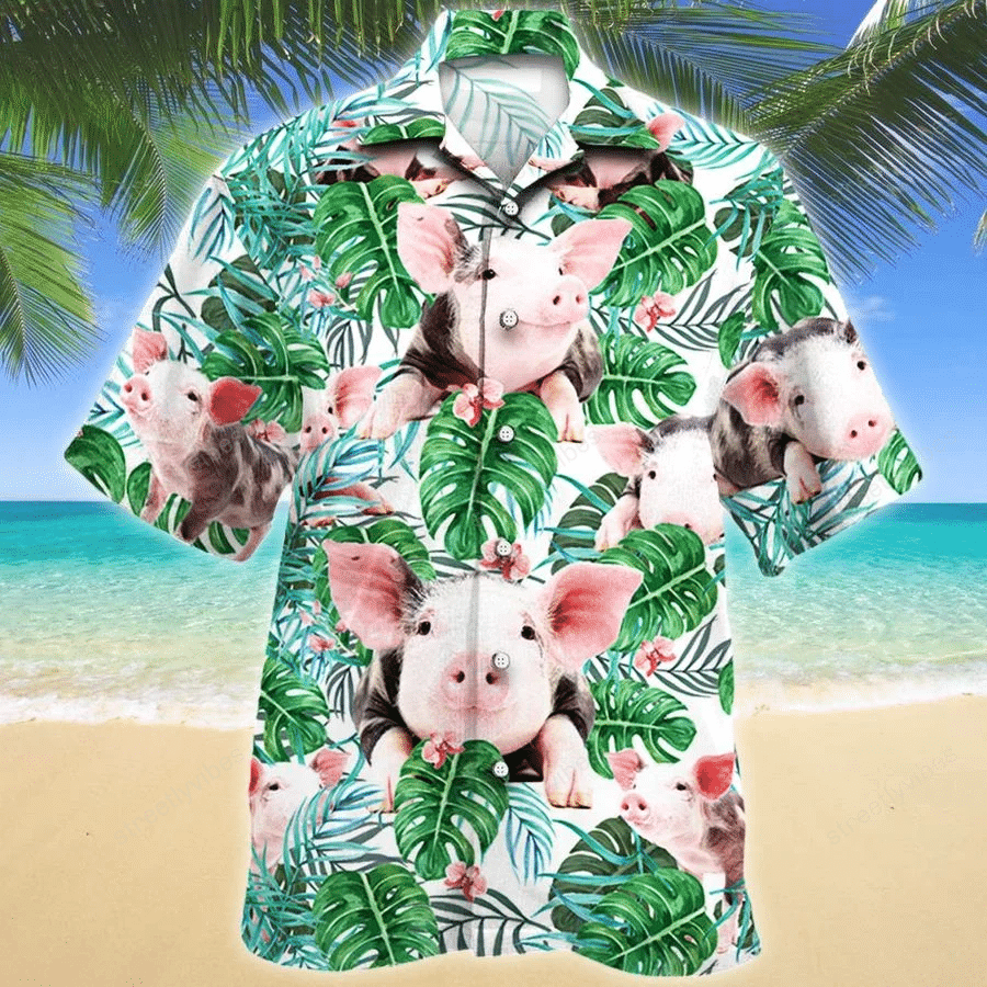 Hawaiian Aloha Shirt Tropical Pig Cute For Men Women