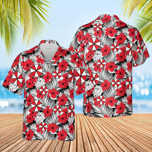 Hawaiian Aloha Shirt Umbrella Corps For Men Women