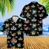 Hawaiian Aloha Shirt Us Air Force Master Parachutist Badge For Men Women