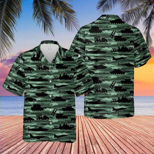 Hawaiian Aloha Shirt Us Army Equipment