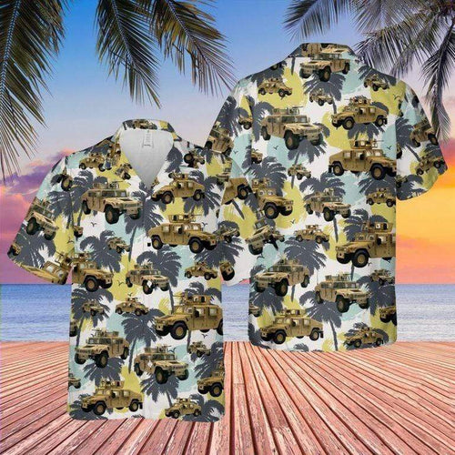 Hawaiian Aloha Shirt Us Army Hmmwv Humvee For Men Women