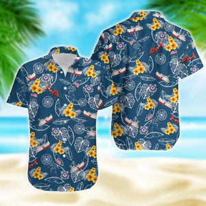 Hawaiian Aloha Shirt Us Coast Guard Pattern For Men Women