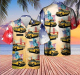 Hawaiian Aloha Shirt Us School Bus Driver 4th July For Men Women