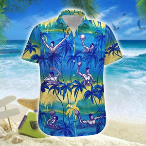 Hawaiian Aloha Shirt Water Polo Palm For Men Women