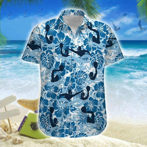 Hawaiian Aloha Shirt Water Polo Tropical Hibiscus For Men Women