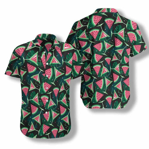 Hawaiian Aloha Shirt Watermelon Slices Cocktails For Men Women