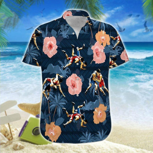 Hawaiian Aloha Shirt Wrestling Hibiscus For Men Women