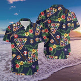 Hawaiian Pool Billiard Tropical Shirt For Men Women