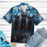 Hawaiian Shirt 3d Black Cat For Men Women