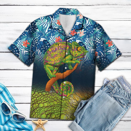 Hawaiian Shirt 3d Chameleon For Men Women