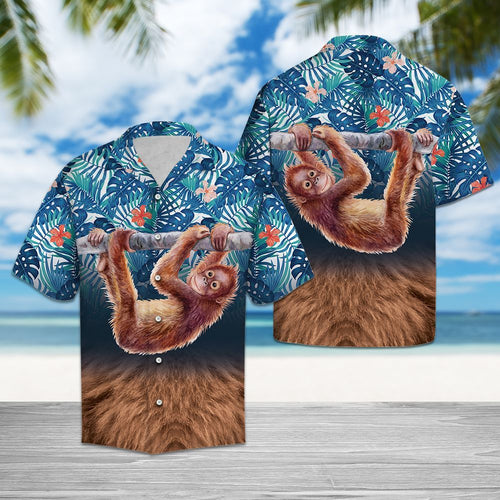 Hawaiian Shirt 3d Monkey For Men Women