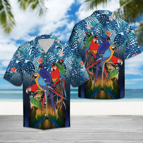 Hawaiian Shirt 3d Parrot For Men Women