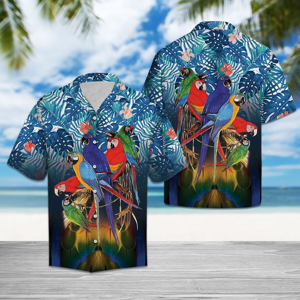 Hawaiian Shirt 3d Parrot For Men Women