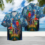 Hawaiian Shirt 3d Parrot For Men Women