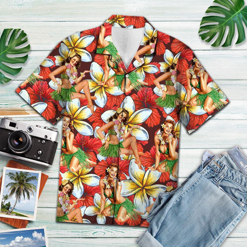 Hawaiian Shirt Aloha Sexy Girl For Men Women