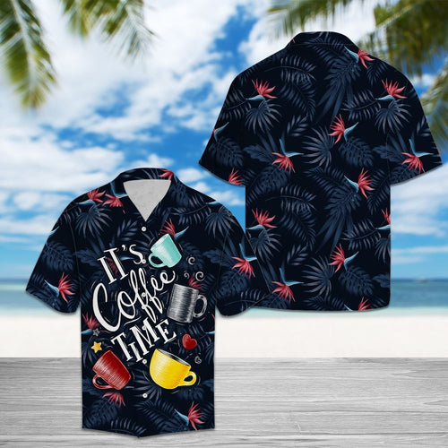Hawaiian Shirt Amazing Coffee Time For Men Women