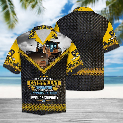 Hawaiian Shirt Caterpillar Job For Women Men