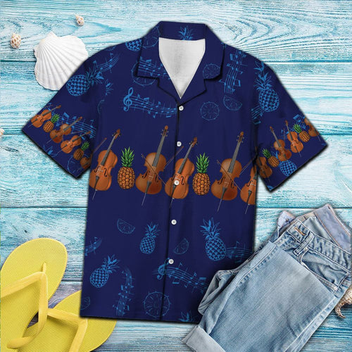 Hawaiian Shirt Cello Pineapple For Men Women