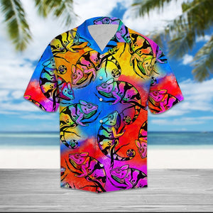 Hawaiian Shirt Chameleon Colorful For Women Men