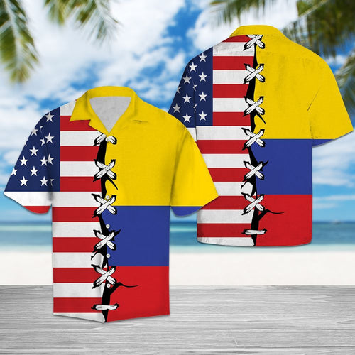 Hawaiian Shirt Colombia Root For Men Women