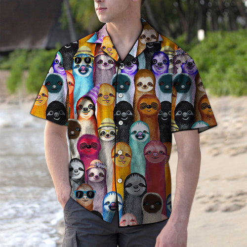 Hawaiian Shirt Colorful Slo For Men Women