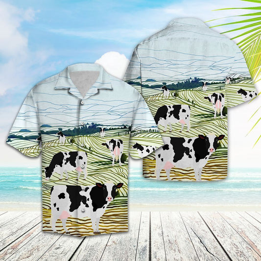 Hawaiian Shirt Cow Farm For Men Women