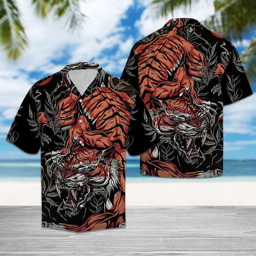 Hawaiian Shirt Crawling Tiger For Men Women
