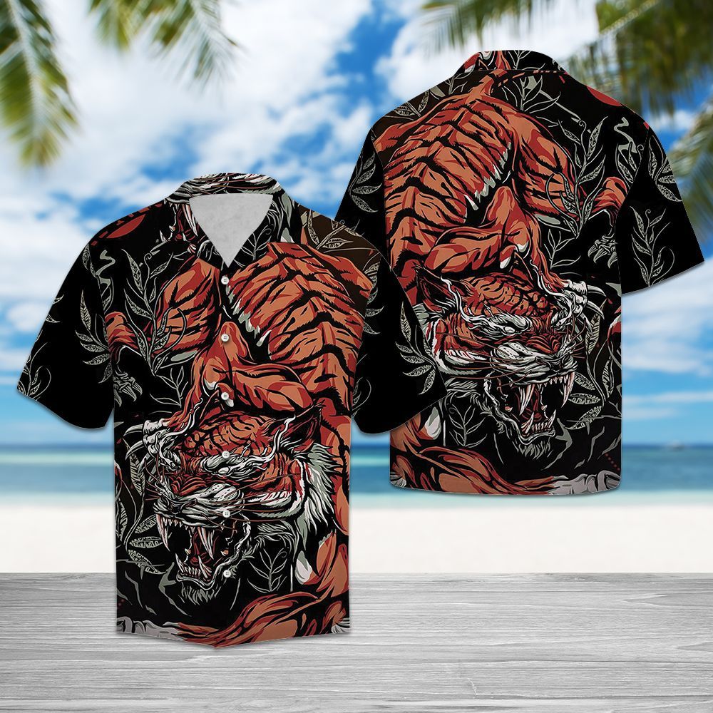 Hawaiian Shirt Crawling Tiger For Men Women
