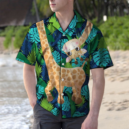 Hawaiian Shirt Cute Giraffe For Men Women