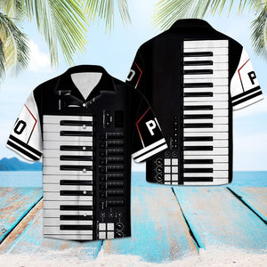 Hawaiian Shirt Digital Piano For Men Women
