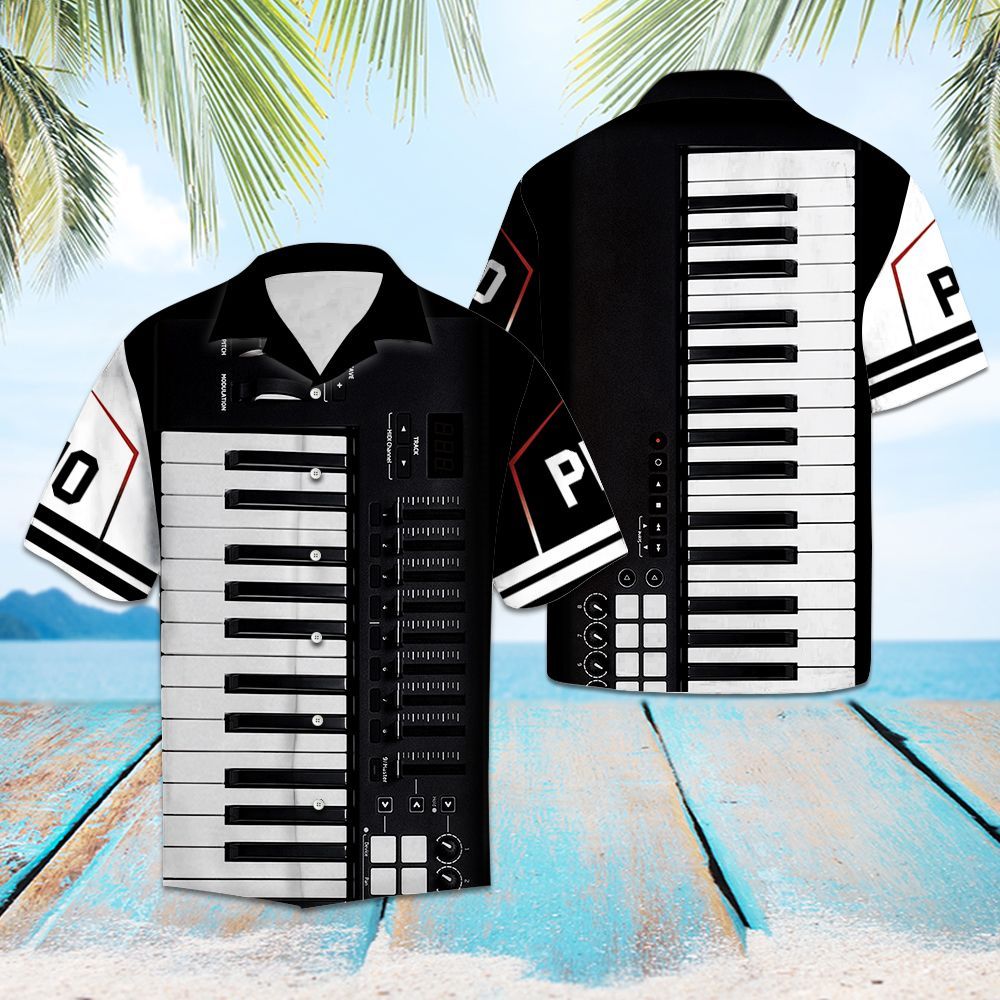 Hawaiian Shirt Digital Piano For Men Women