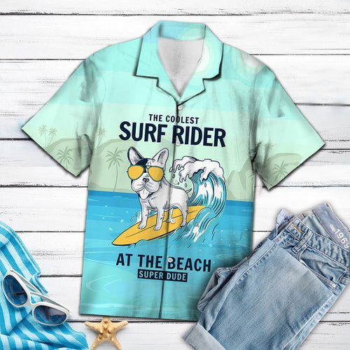 Hawaiian Shirt Dog Coolest Surf Rider For Men Women
