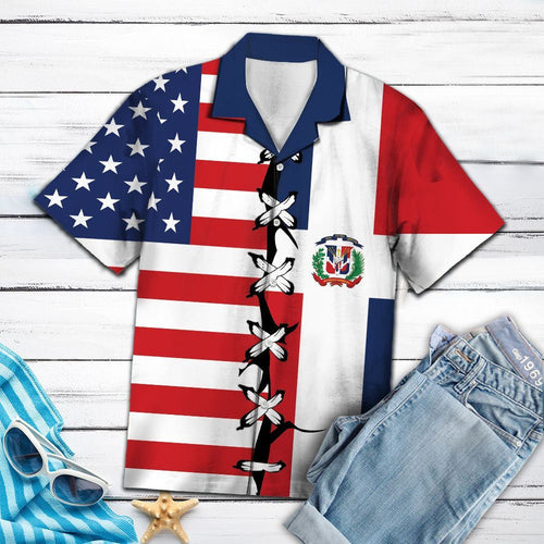 Hawaiian Shirt Dominican Republic Root For Men Women