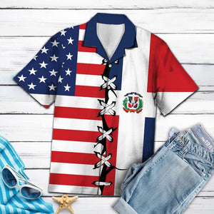 Hawaiian Shirt Dominican Republic Root For Men Women