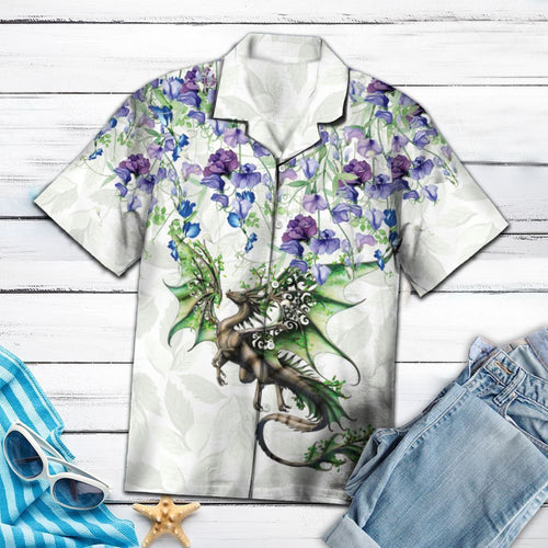 Hawaiian Shirt Dragon Flower For Men Women