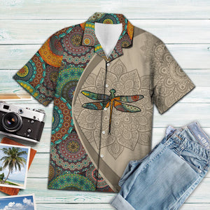 Hawaiian Shirt Dragonfly Mandala For Men Women