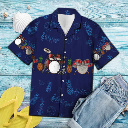 Hawaiian Shirt Drums Pineapple For Men Women